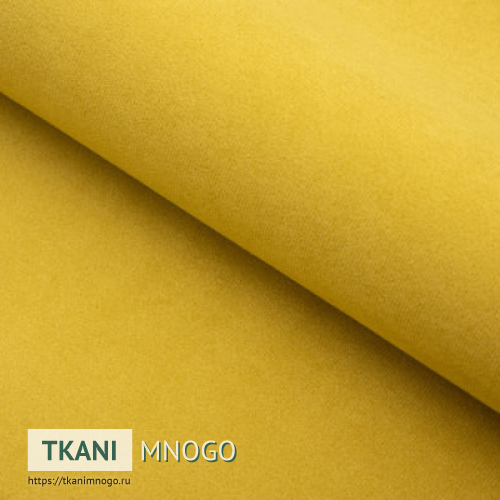 Фото внешнего вида велюра “72” (однотонный желтый)
