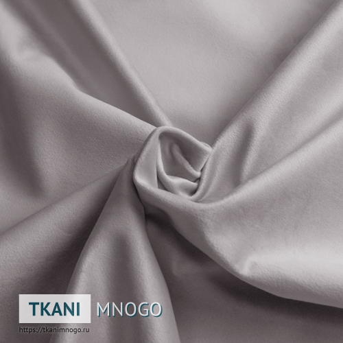 Фото фактуры велюра “MR-27” (однотонный серый)