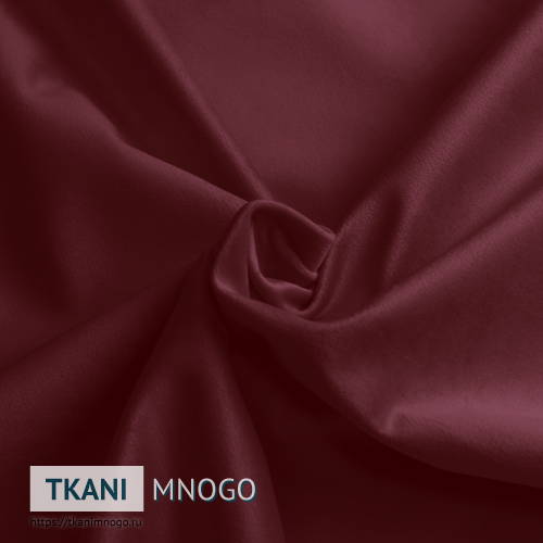 Фото обивки велюра “MR-23” (однотонный бордовый)