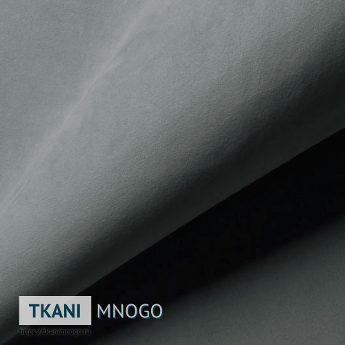 Фото ткани велюра “17” (однотонный серый)