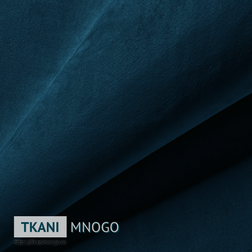 Фото обивки велюра “31” (однотонный синий)