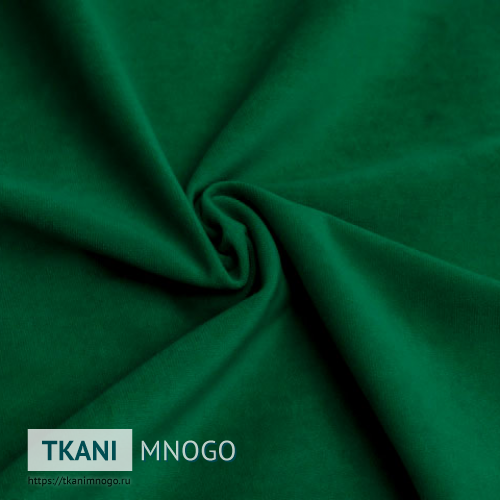 Фото материала велюра “П-19” (однотонный зеленый)
